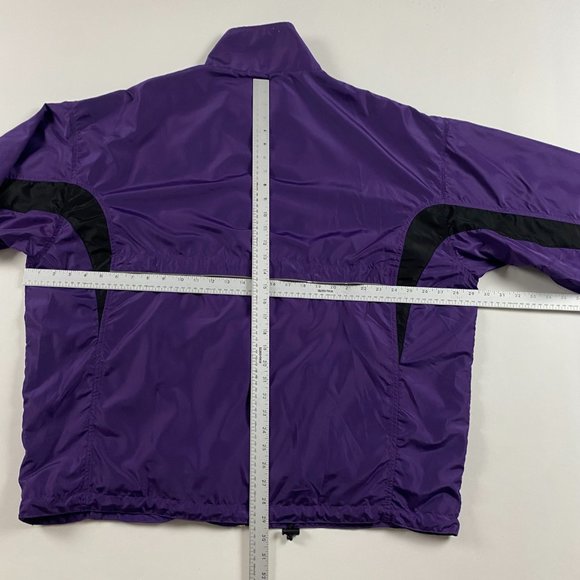 University of Western Ontario Mustangs Windbreaker Jacket Mens 2XL Purple XXL - Picture 8 of 10
